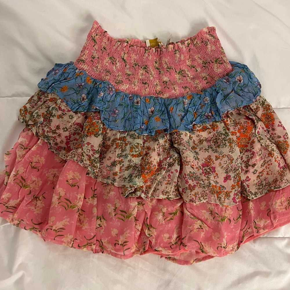 Ramy Brook Floral Mini Skirt